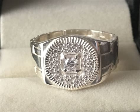 Sterling Silver Rolex Ring 